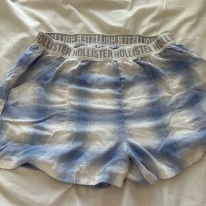 hollister sleep plaid shorts